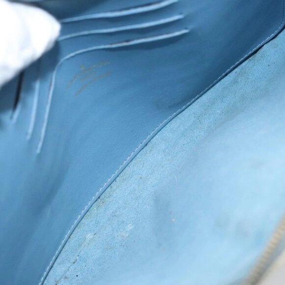 LOUIS VUITTON Monogram Denim New Wave Pochette Zip Bag Blue M67538 Auth 110431 - Picture 11 of 16